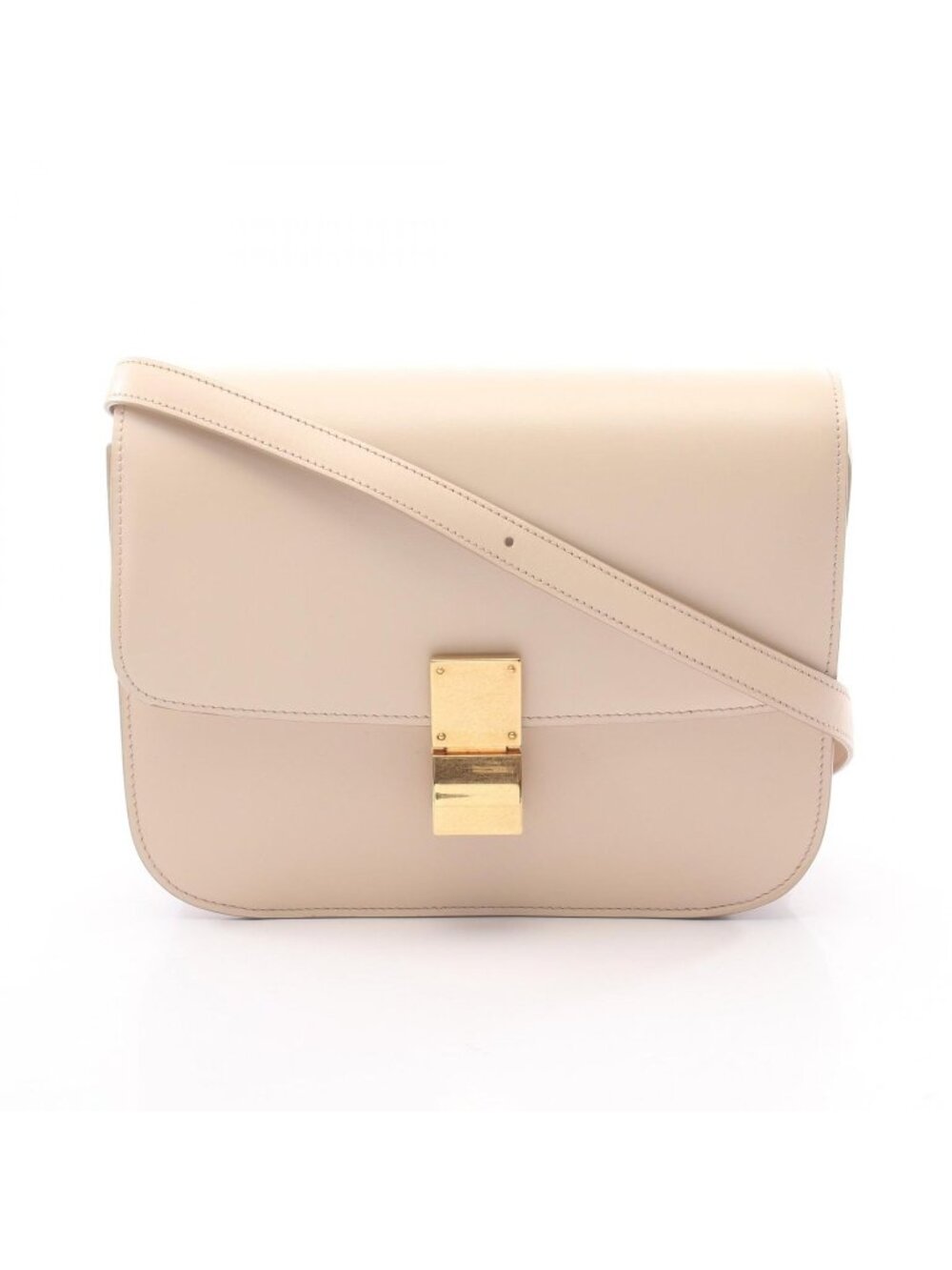 Celine Shoulder Bag Classic Box Medium Baby Pink Leather